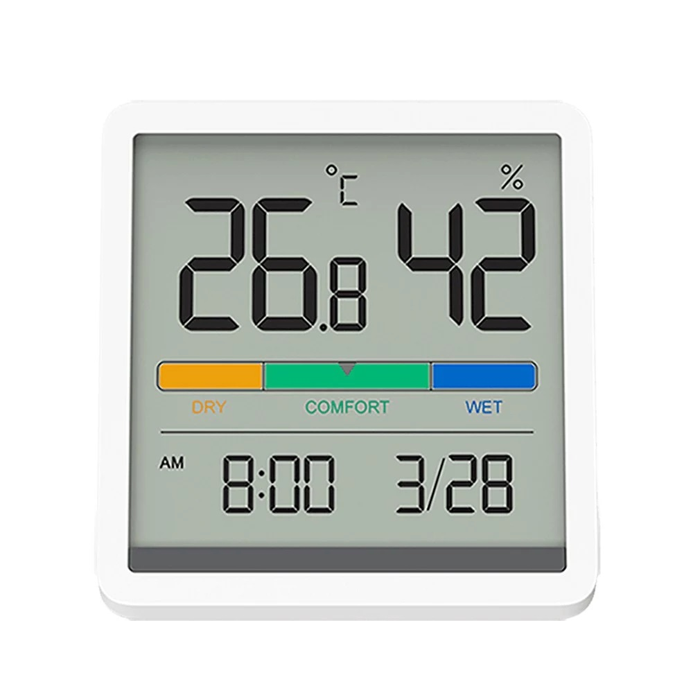 دماسنج و ساعت شيائومي مدل MIIIW Temperature & Humidity Clock NK5253